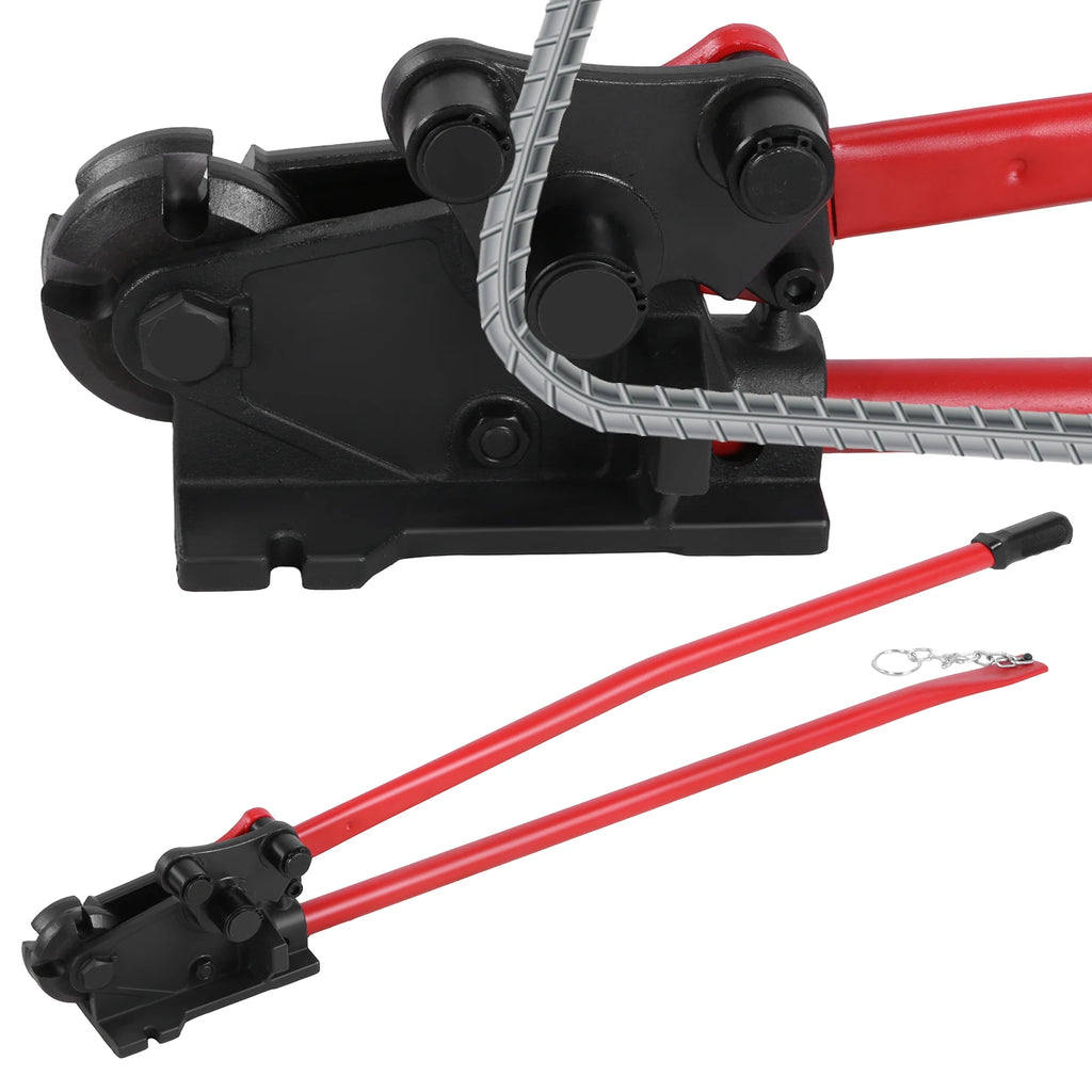 2 in 1 Rebar Cutting Tool Rebars Up To 5/8inch Tubing Bender with No-Slip Handle Grip for Effortlessly Cuts Bends Reinforcement
