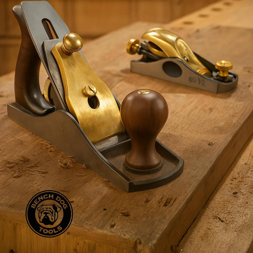 Shoulder and Chisel Hand Plane with 3/4" Blade, Sharp Corners, Black Storage Case - Woodworking Tool