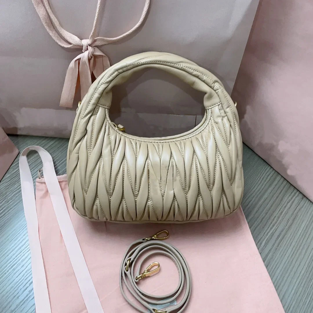Evening Bag Women Senior Designer Genuine Leather Satchel Underarm Hobo Luxury With Shoulder Tote Bag Handbag Strap Clutch Purse