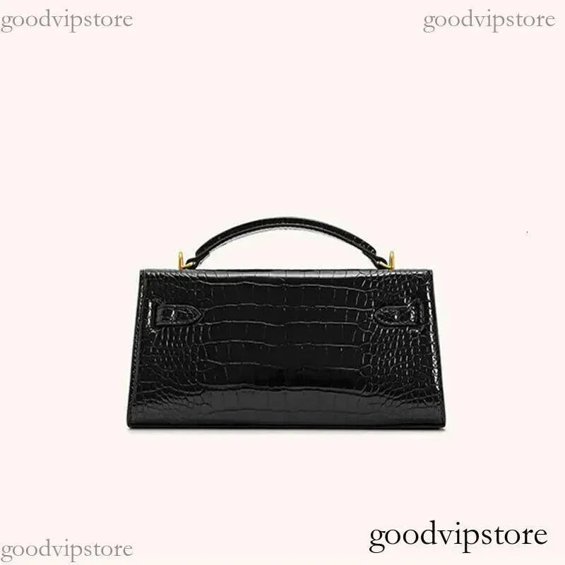 JW Crocodile Pattern Square Single Shoulder Crossbody Bag Leather Handbag For Women S Commuting QIBALIANGPIN xuezhangge
