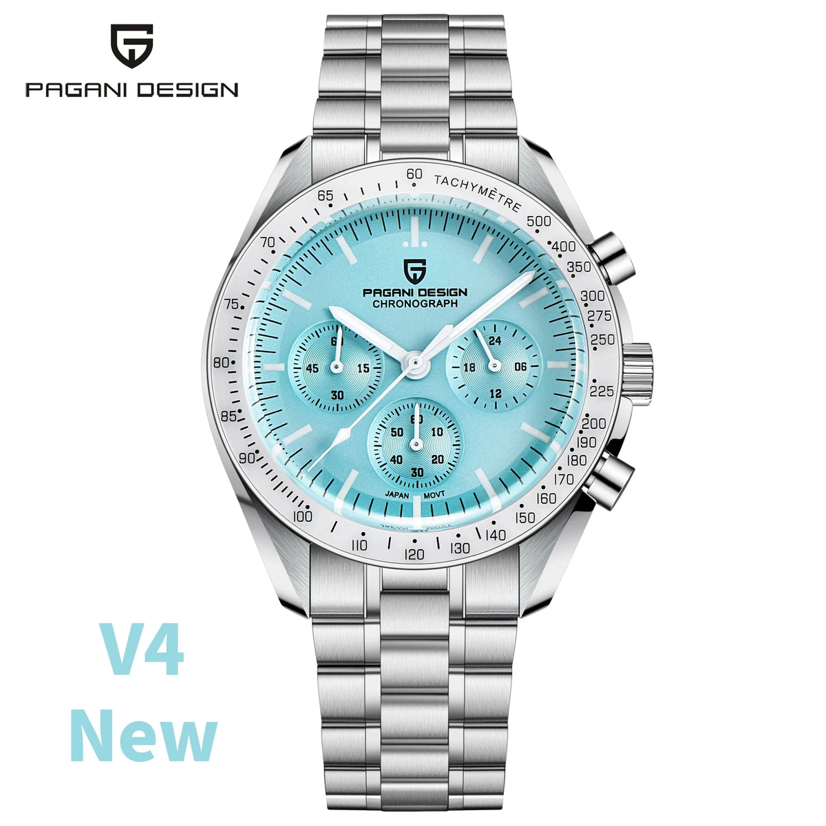 PAGANI DESIGN Fashion Blue Luxury Quartz Watch For Men Sport Chronograph AR Sapphire crystal Luminous Wrist watch Men For 2026