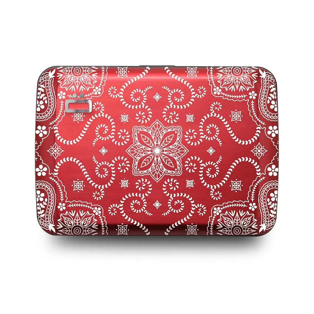 Aluminum card holder with metal lock, RFID protection against fraud and demagnetization, compact wallet, Smart Case