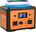 Portable Power Station 600W(Peak 1800W), Solar Generator with 384WH LiFePO4 Battery, 10 Outputs  UPS  Backup, Generators