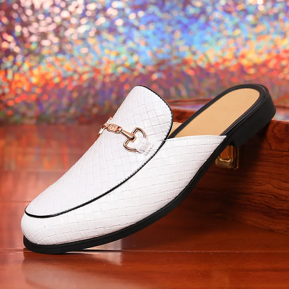 2025 new versatile slippers men's sandals men's shoes are breathable and non-smelly foot toe bagged men's half slippers one foot