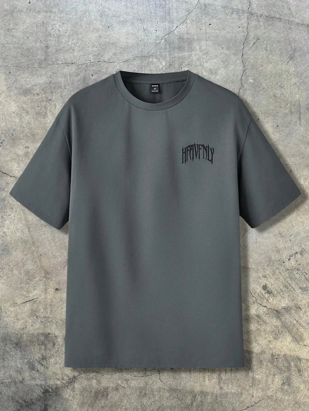 Loose Fit Men's Graphic Print T-Shirt, Gothic Style, Streetwear Casual, Summer