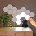 Hexagonal Touch Switch LED Wall Lamp Splicable Smart Home Bedroom Lamp AC 110 220V Quantum Night Light for Living Room Bedroom(6