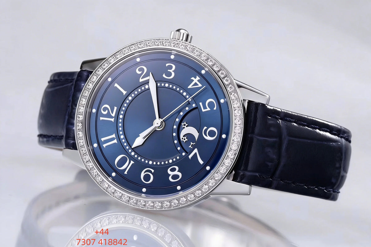Customized luxury women's watch, 34mm diameter, imported calfskin strap, 898A1 automatic winding movement