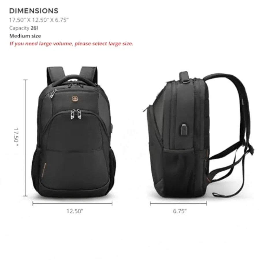 Design Travel Laptop Backpack College Laptops Backpack with USB Charging Port for Men and Women Fits Notebook SD1670-01