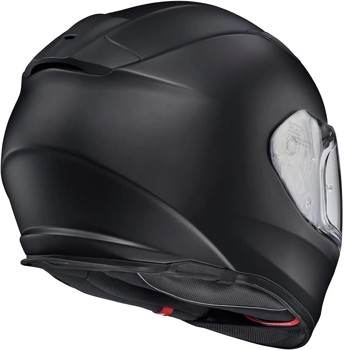 Ryzer Full Face Motorcycle Helmet with Pinlock Ready Shield with Integrated Speaker Pockets DOT ECE Approved Solid (Matte Black-