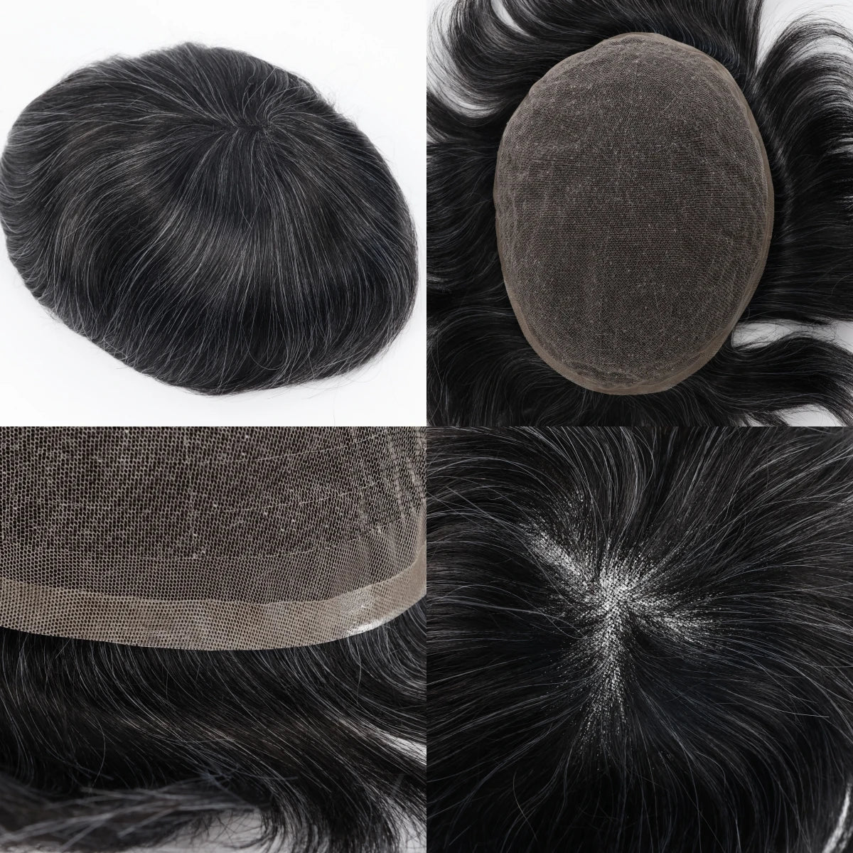 Men's Toupee #1B30 Full Lace 8x10 Hairpiece All Skin Human Hair Replacement System Wig Thin Skin Invisible Ultra Swiss Lace