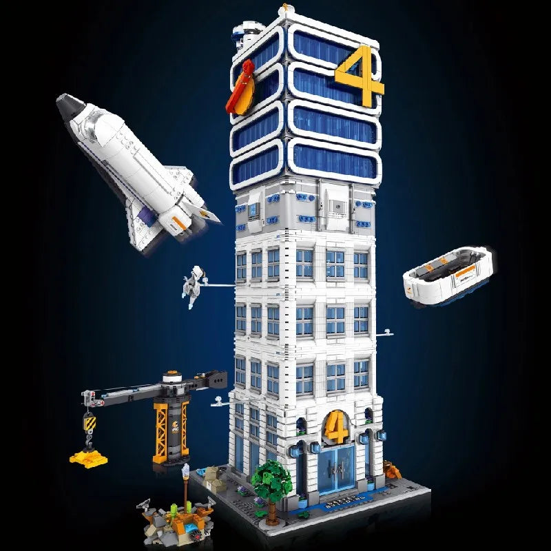  6135PCS Four Heroes Tower Buildings Sets Movie Architecture Modular Buildings Block Assembly Model Kit Creative Toy Adult Gift