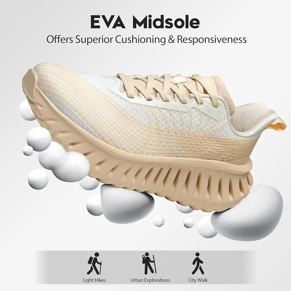 Wowen Walking Shoes Casual Shoes Breathable Walking Sneakers for Workouts Cushioned Flexible Womens Shoes Training Fashion S