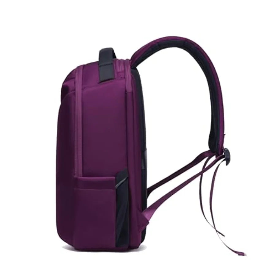 Origami Laptop Backpack for Work and Travel - Fits 16 MacBook Pro - Lightweight Business Bag for Men and Women in Wine Color -