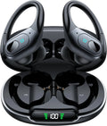 Active Noise Cancelling Wireless Bluetooth Earbuds with 90Hrs Playback, IPX7 Waterproof Over-Ear Hooks for Sports Running Gym