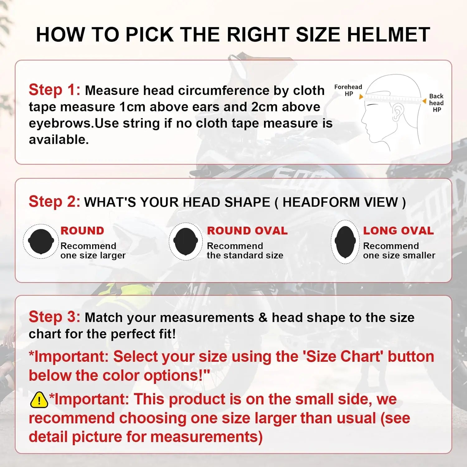 Full Face Motorcycle Helmets Off-Road Motocross Helmet for Men Women Dual Visor with Internal Tinted Sunshield Open Face 3/4 Adu
