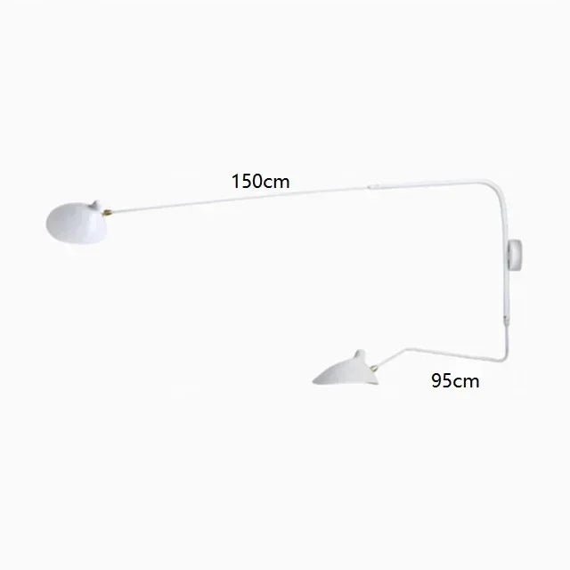 Nordic DaWn Spider Serge Mouille Wall Lights Bedroom Industrial Retro Wall Lamp Creative Simple Living Room Led Light Fixtures