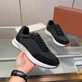 New Luxury Genuine Leather Men's Casual Sneakers Fashionable Lace-up Stylish High Version Shoes
