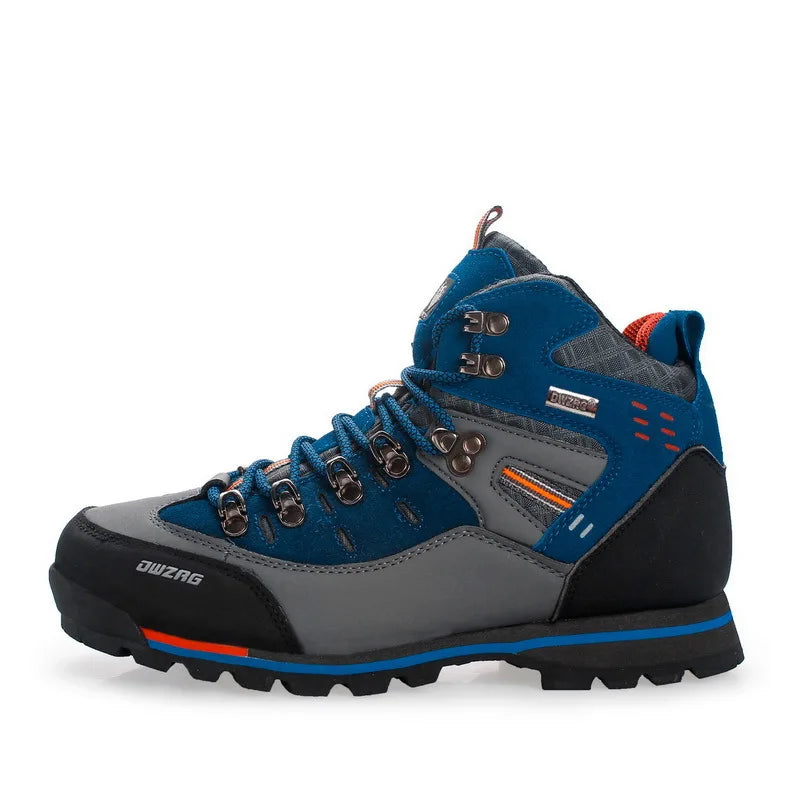 Men's High Top Hiking Shoes Outdoor Trekking Sports Shoes Lightweight Trail Running Walking Shoes Tourist Footwear