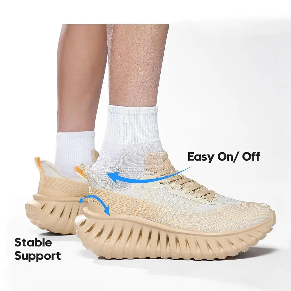 Wowen Walking Shoes Casual Shoes Breathable Walking Sneakers for Workouts Cushioned Flexible Womens Shoes Training Fashion S