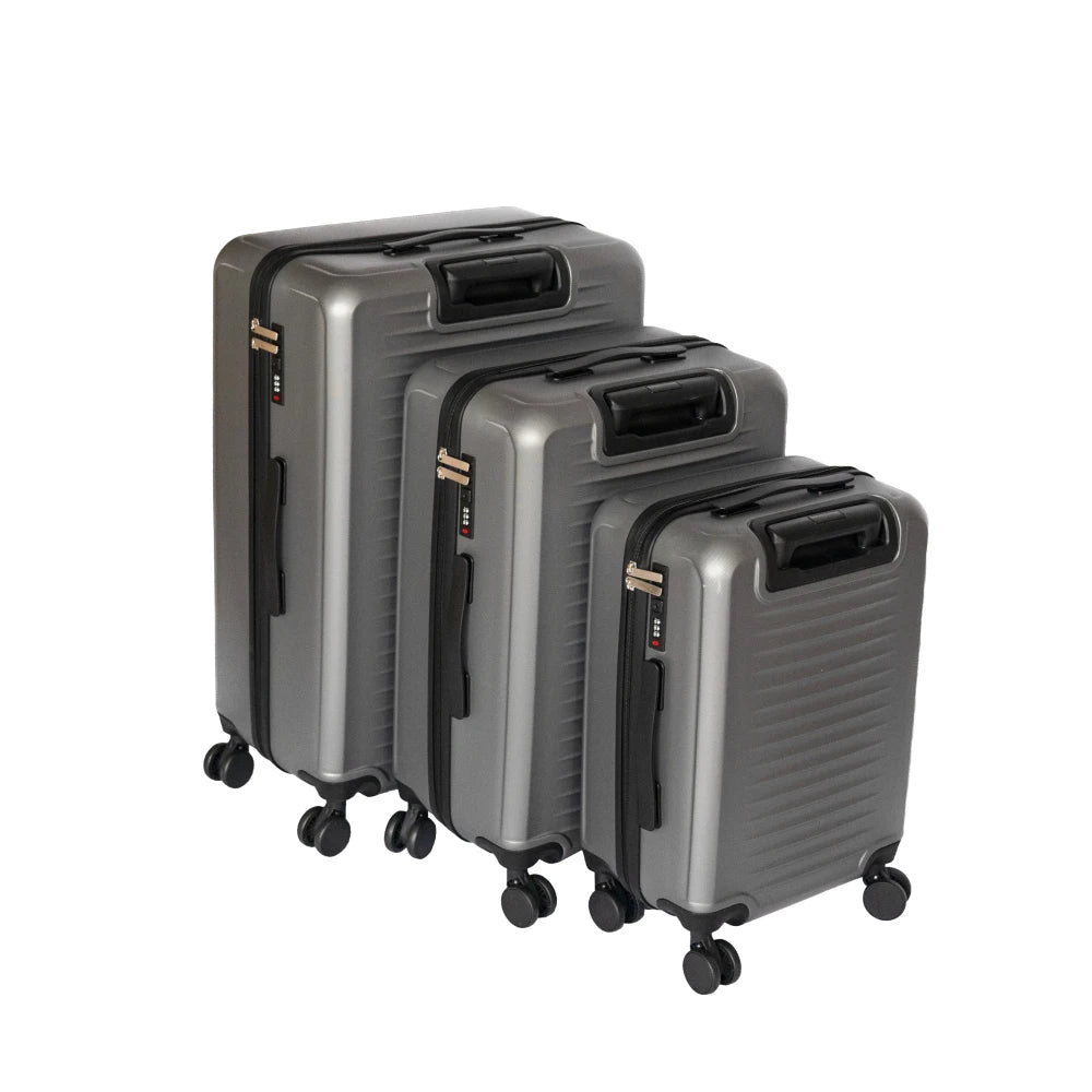 2026 New Design Dark Gray Travel Trolley Case, Lightweight Durable Hardshell Luggage with Spinner Wheels