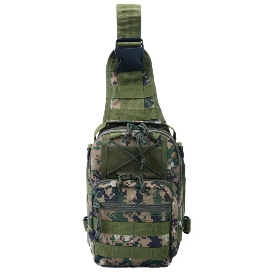 【New style】Outdoor lightweight hiking bag multi-functional single-shoulder -body riding fitness sports chest bag military fan t