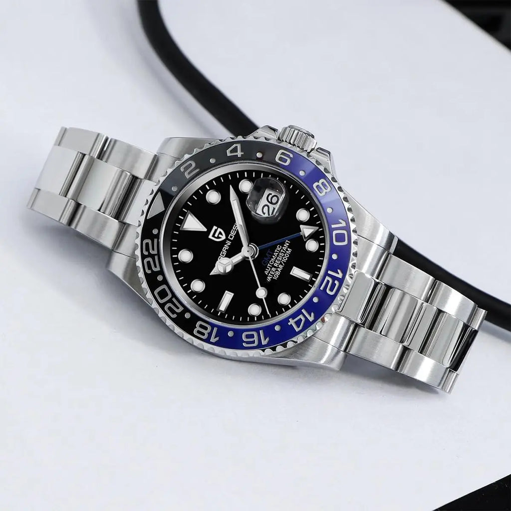 New 2026 PAGANI DESIGN GMT Automatic Wristwatch Stainless Steel 100M Waterproof Men Watch Top Brand 40mm Mechanical Watch Men