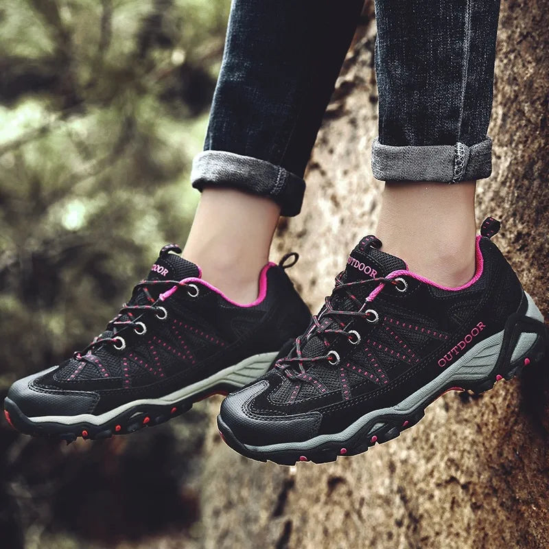Men's Women's Hiking Shoes Outdoor Trekking Lightweight Cushioning Wading Trail Running Walking Shoes Sports Tourist Footwear