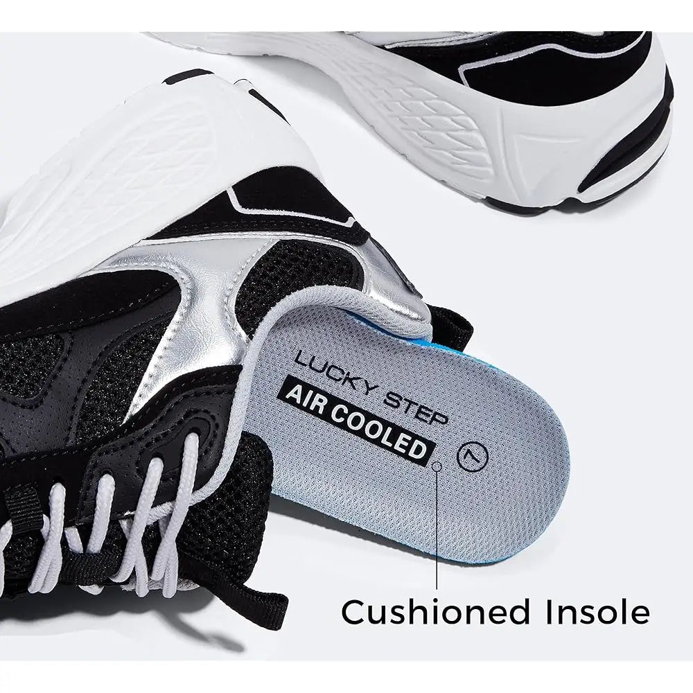 Women's Platform Chunky Fashion Sneakers Mesh Casual Running Tennis Workout Sport Work Trendy Athletic Walking Shoes