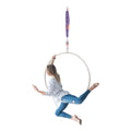 Aerial Yoga Hoop, 95CM Aerial Hoop Set Single Point Lyra, 37.4 Inch Diameter Fitness Training Equipment, Stainless Steel