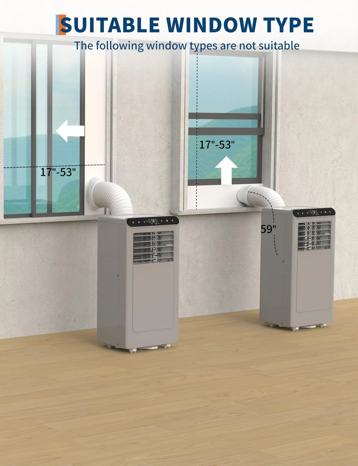 10,000BTU Portable Air Conditioner, 3-in-1 Remote Control AC With Dehumidifier & Fan, 24H Timer, Cools up to 450 Sq.Ft