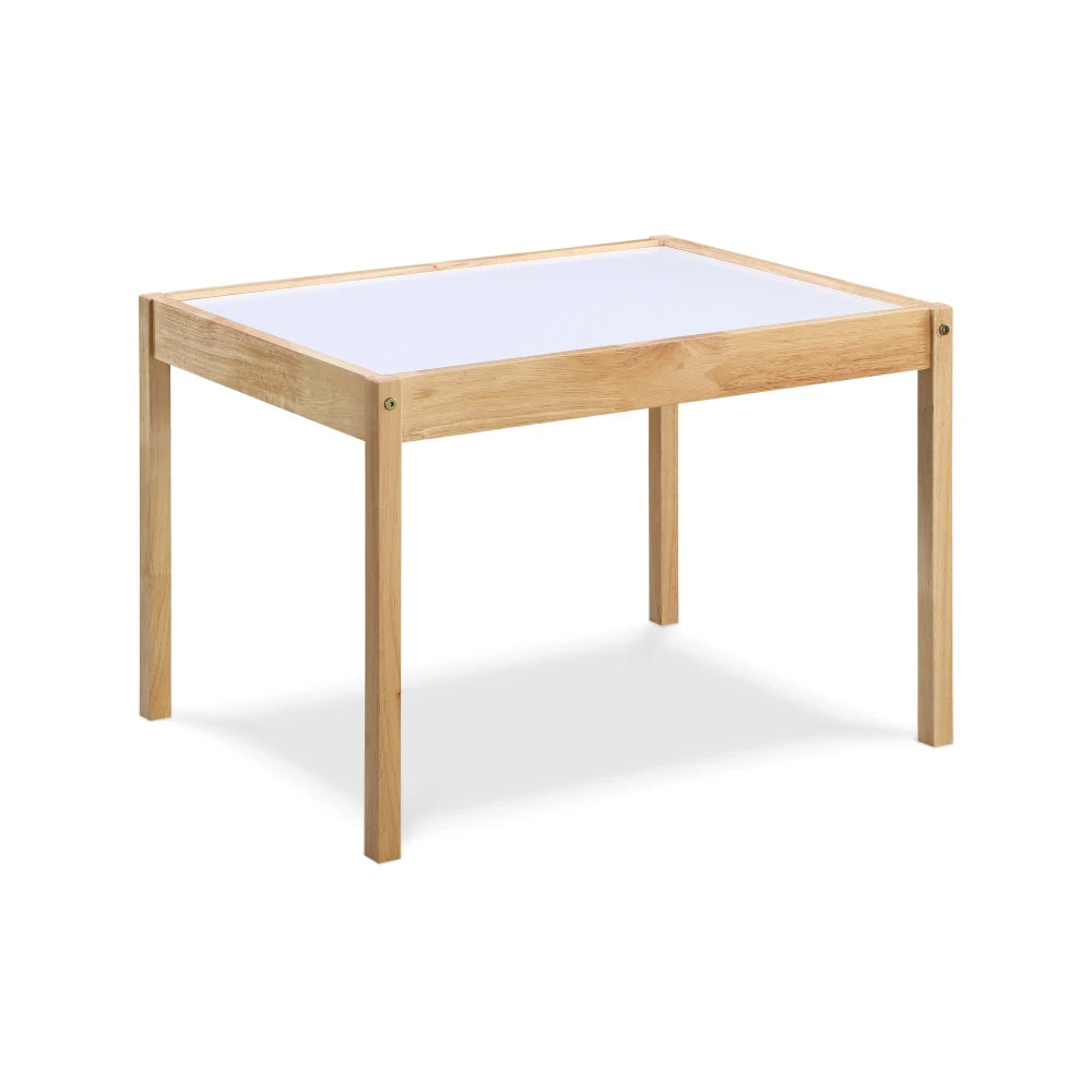 Gibson 3-Piece Dry Erase Kids Table & Two Chair Set, Natural