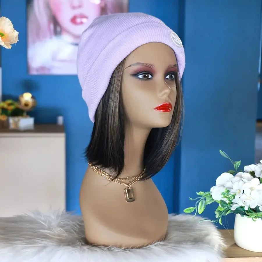4-Pack Professional Mannequin Head Models - Beige with Red Lips Sturdy Base for Wig Salon Photography Cosmetology School - Dura