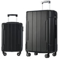 Expandable 2PCS ABS Hardshell Luggage Set Lightweight Spinner Wheels TSA Lock Daily Travel Suitcase for Men Women