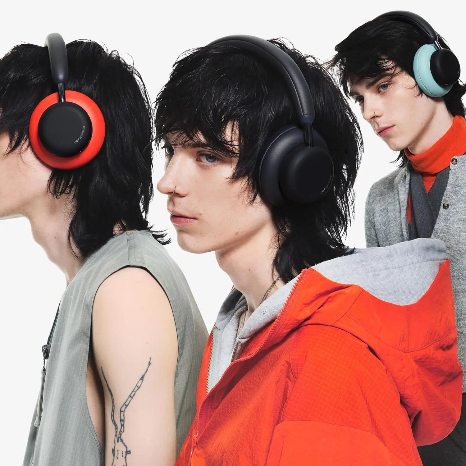 Active Noise Canceling Wireless Headphones with 50H Playtime, Bass Slider, Custom EQ, LDAC Audio in Dark Grey