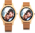 Creative UV Printed Bamboo Watch for Men and Women, Personalized Photo Design