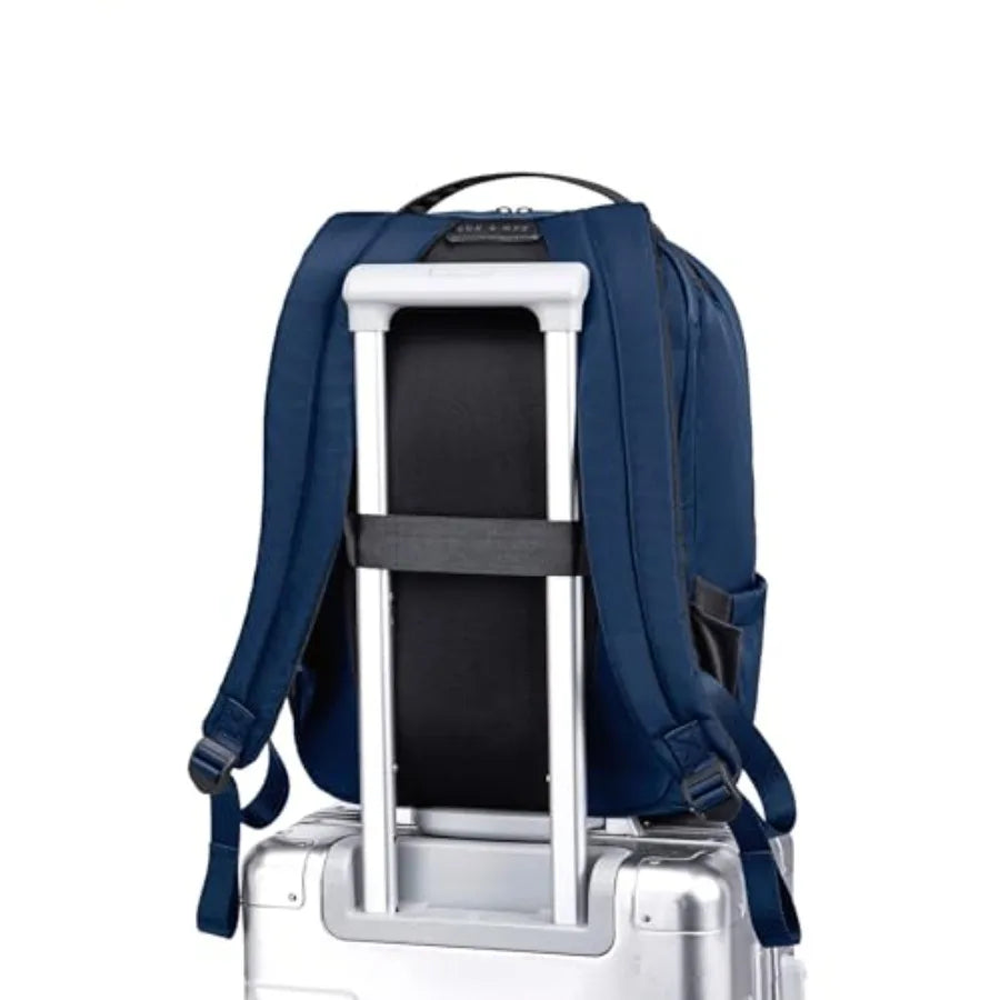 Origami Laptop Backpack for Work and Travel - Fits 16 MacBook Pro - Lightweight Business Bag - Men and Women Navy