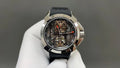 Luxury Sport Business Water Resistant Hollow Out Automatic Mechanical Watch with Luminous Dial
