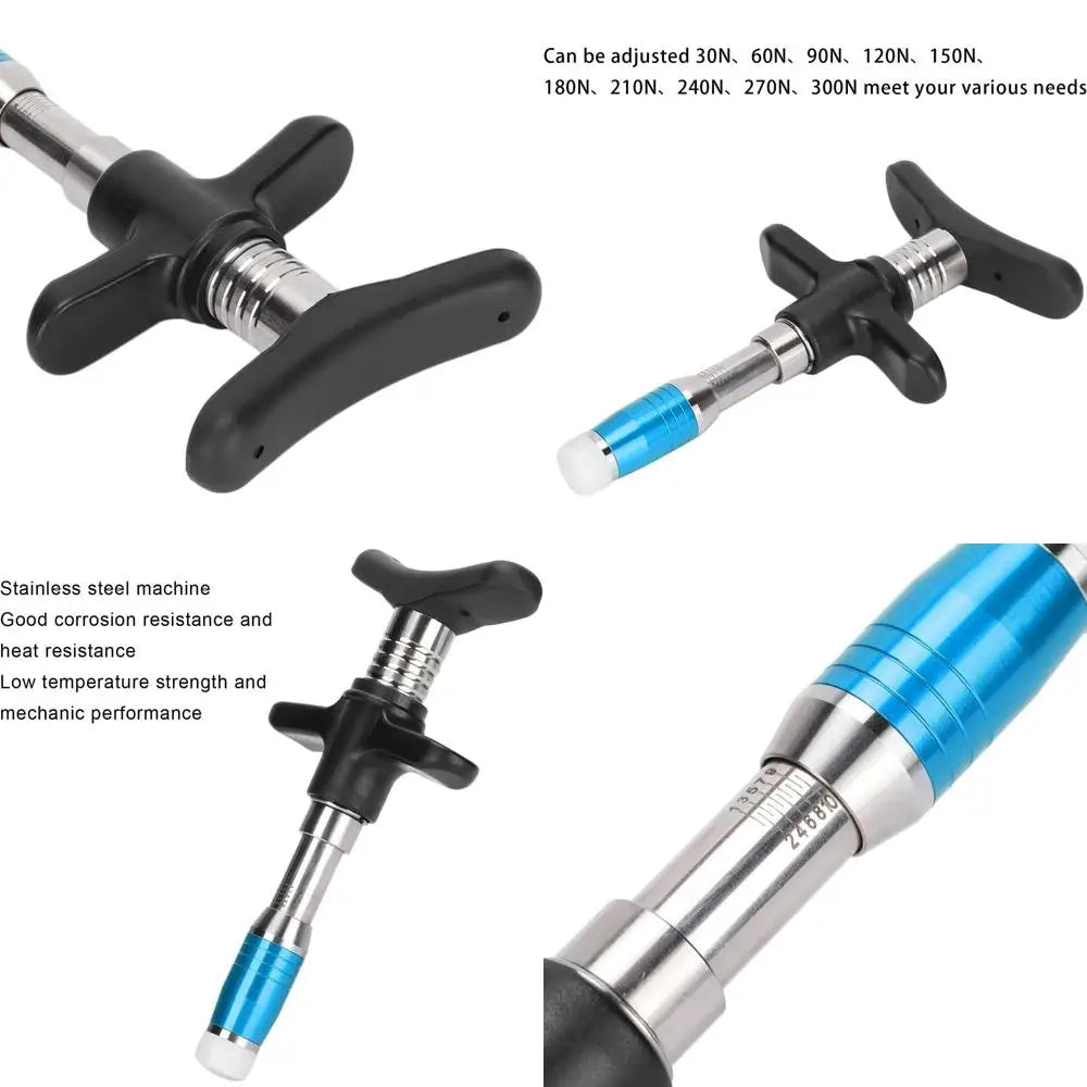 Manual Single-Level Spinal Massager Handheld Back Adjustment Tool - Portable Chiropractic Massage Device (Blue)