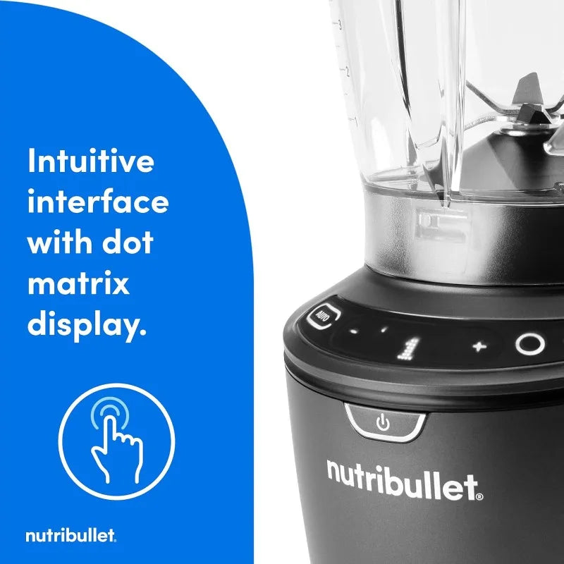 nutribullet® SmartSense Blender Combo,1400W, 64oz Pitcher,32oz & 24oz Cups,5-Speed, Smoothies,Ice and Frozen Fruit,Nut Milk,Soup