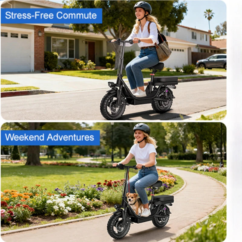 Electric Scooter 14 26 Inch 1000w 30-50mph 30-60miles 48v 10ah 15ah 17.5ah Battery,multiple Types Different Models Electric Bike