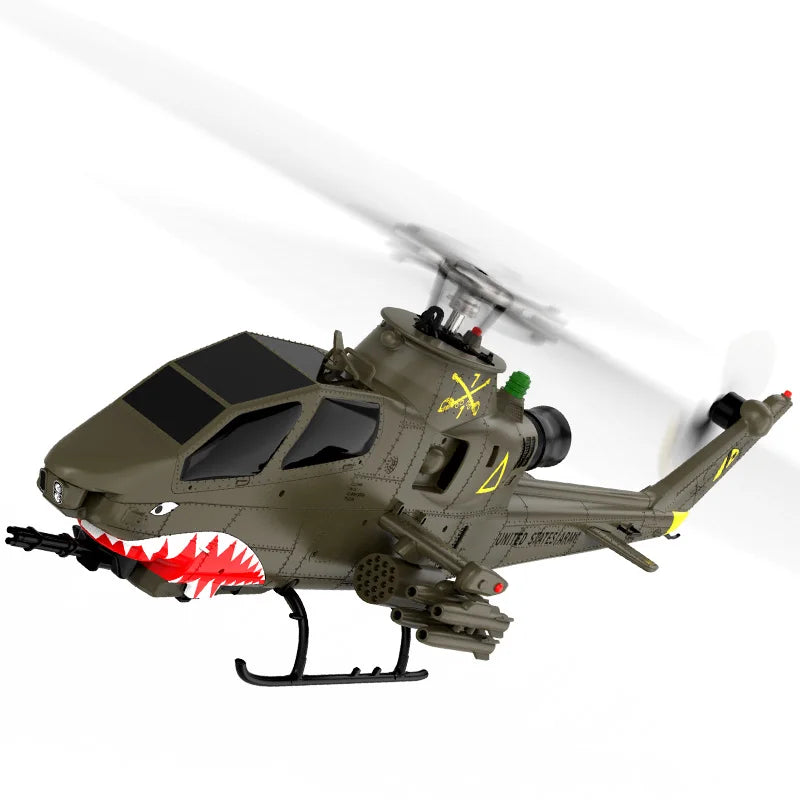 AH-1 Cobra 2.4G 9CH GPS Optical Flow Localization LiDAR TOF Altitude Hold Brushless Motor1:32 Scale RC Helicopter YuXiang F112S