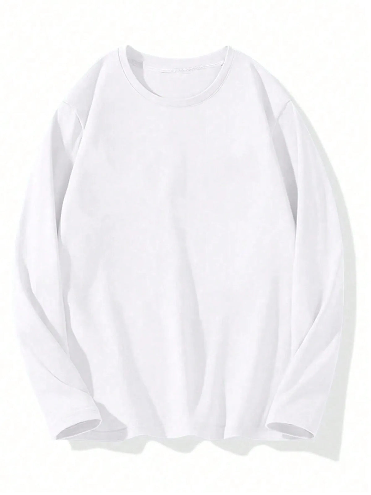 3-Pack Men's Solid Color Round Neck Slim Fit Long Sleeve T-Shirts for Casual Daily Wear