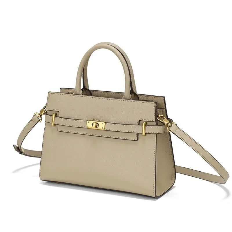 COCIO designer Shoulder Bags New Handheld Solid Color High Quality Womens Genuine Leather Lady Bag