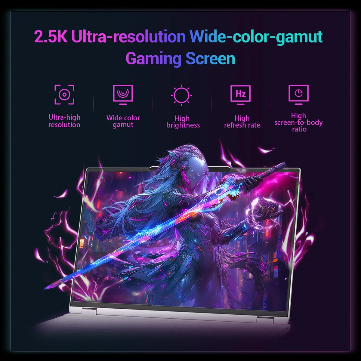 FIREBAT 16Pro Gaming Laptop 16Inch Intel i7 13700HX 16C/24T 5GHz CPU RTX 5060 2.5K 300Hz 16GB DDR5 1TB PCIe4.0 SSD Gamer Laptop