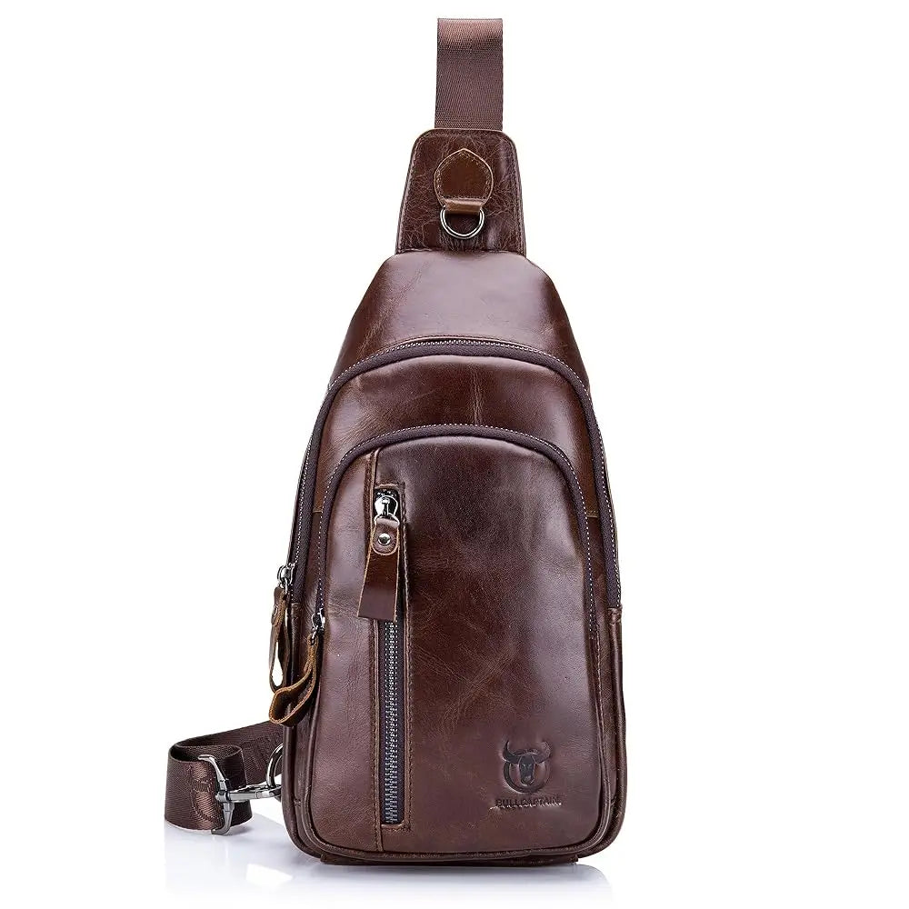 Genuine Leather Sling Bag for Men