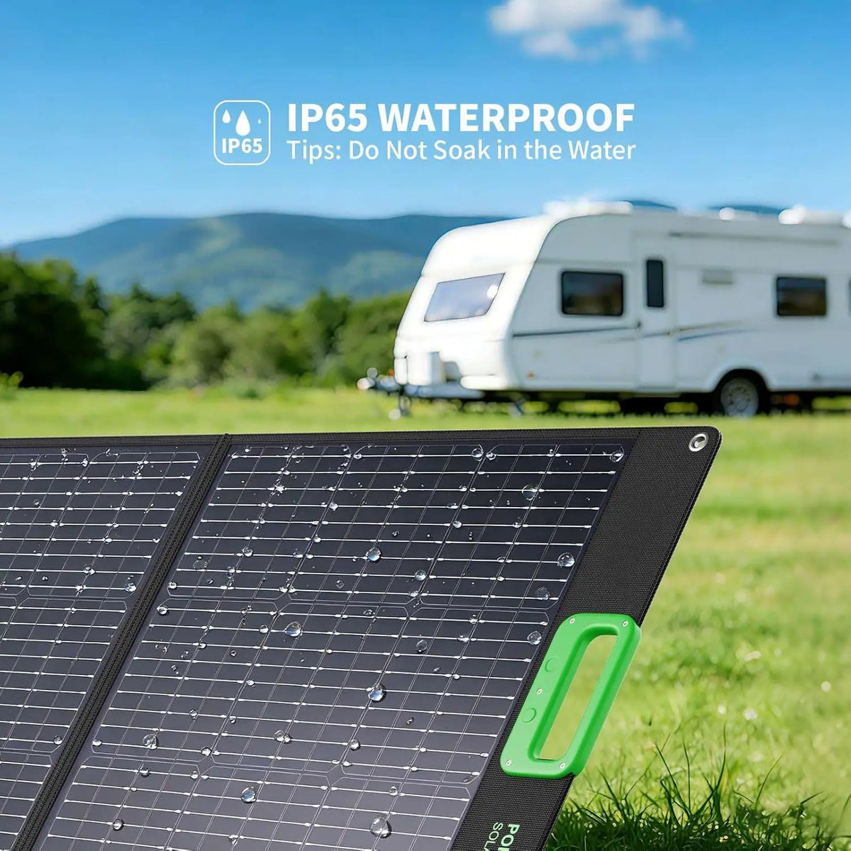 100W Portable Solar Panel for Power Station Generator, 20V Foldable Solar Cell Solar Charger with High-Efficiency Battery Charge