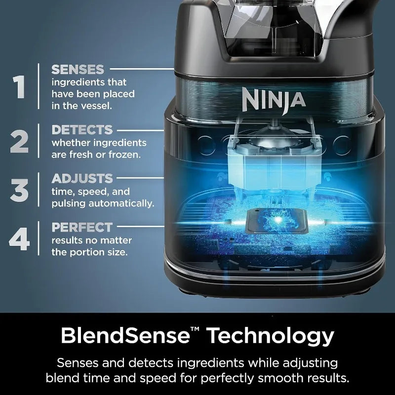 Ninja Blender & Food Processor All-in-One, For-Smoothies, Food and More, Includes 72 oz. Pitcher & (2) 24 oz. To-Go Cups | TB301