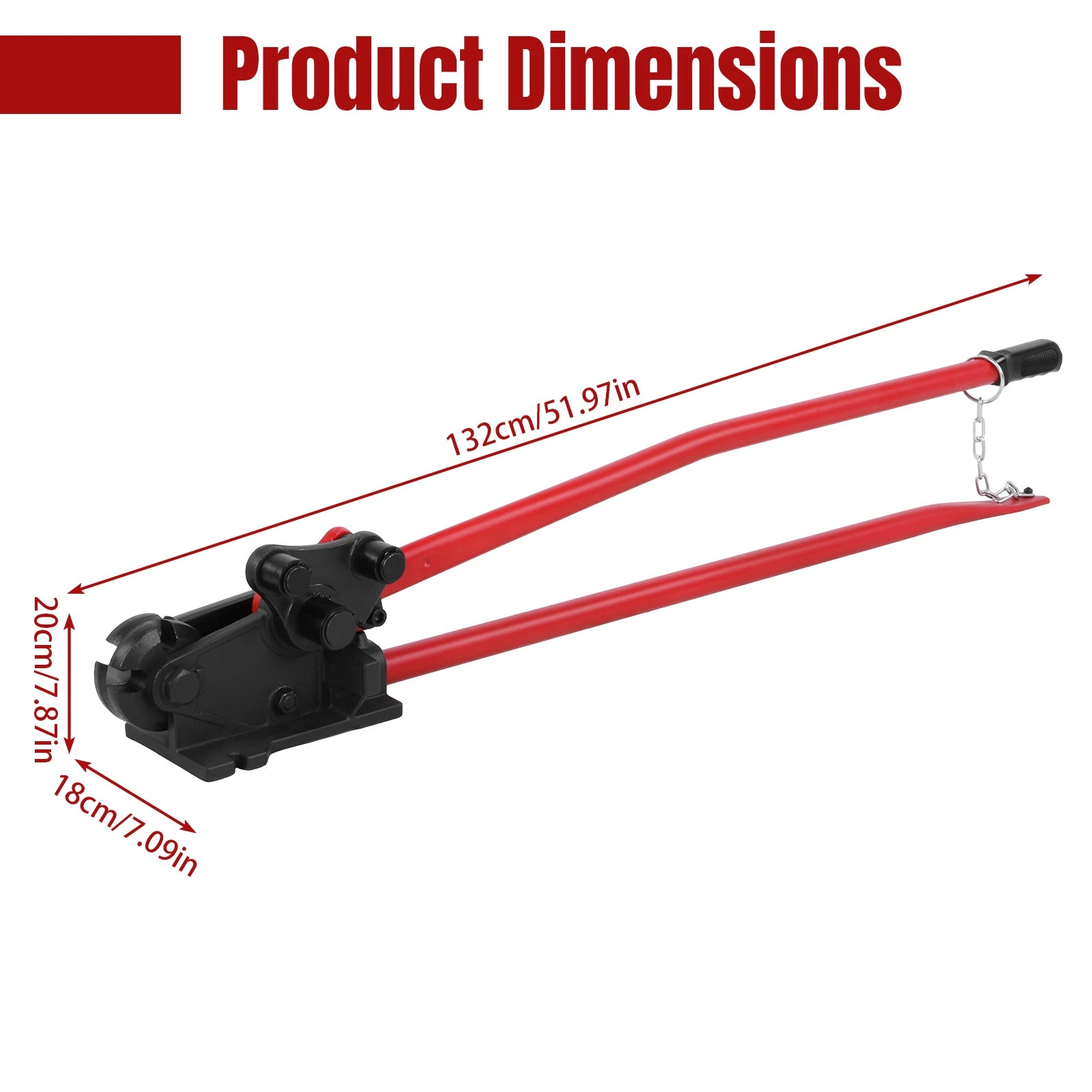 2-in-1 Rebar Cutting Tool Rebars Up To 5/8inch Tubing Bender with No-Slip Handle Grip for Effortlessly Cuts Bends Reinforcement