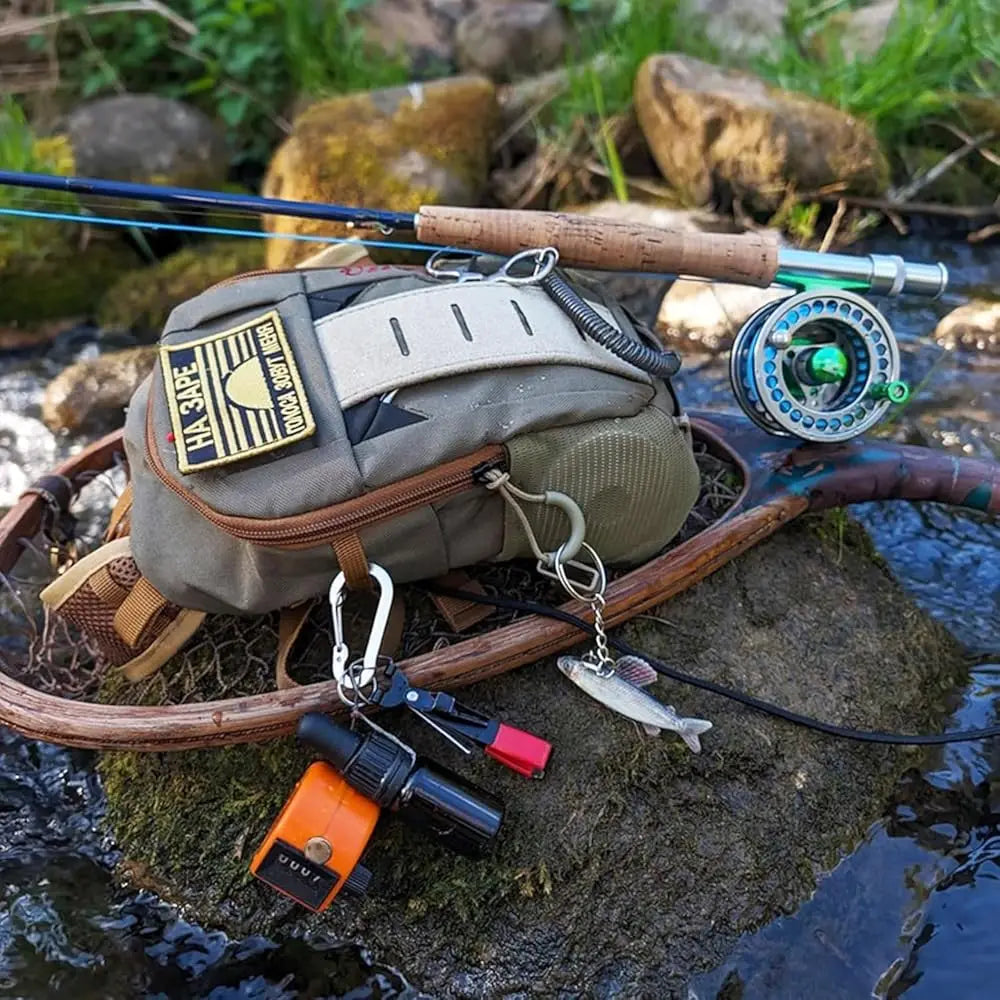 Small Fly Fishing Chest Pack Ultralight Chest Bag Mini Vest Pack Micro Fishing pouch