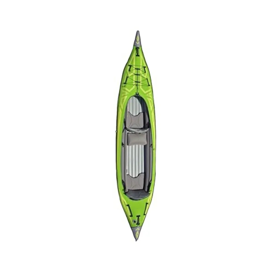 AdvancedFrame Convertible 2 Person Inflatable Kayak with Pump - Green